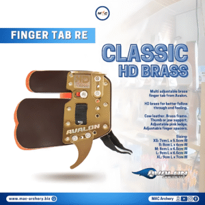 Fingertab Avalon Classic Brass Prime Leather